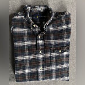 Ralph Lauren mens flannel buttondown sz med  100 cotton